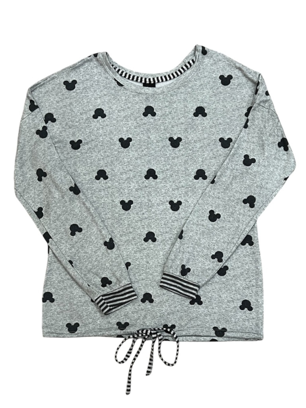 Disney Mickey Mouse Grey Lightweight Sweatshirt Size Small